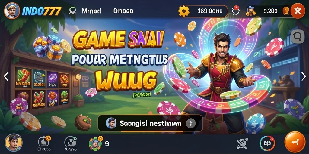 Tampilan gameplay seru dan warna-warni dari INDO777.