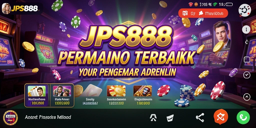 Tampilan gameplay Kasino JPS888 yang menarik dan penuh warna.