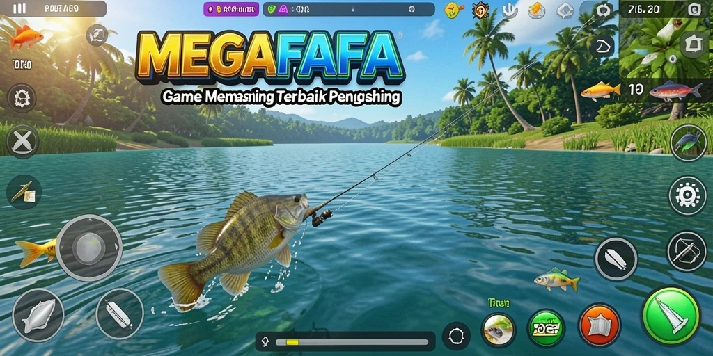 Tangkapan ikan menakjubkan dalam gameplay MEGAFAFA.