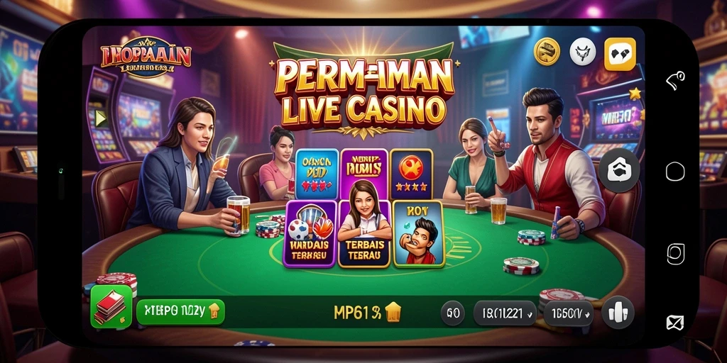 Screenshot MPO1221 menunjukkan aksi permainan Live Casino yang seru.