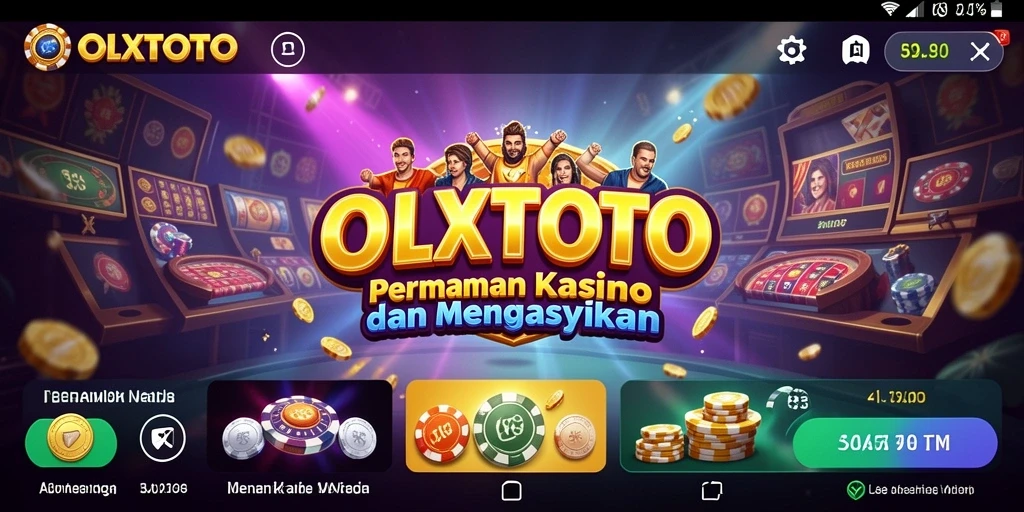 Tampilan gameplay menarik dari OLXTOTO dengan berbagai pilihan permainan kasino.