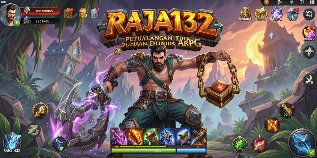 Screenshot gameplay RAJA132 menampilkan aksi seru dalam dunia ARPG.