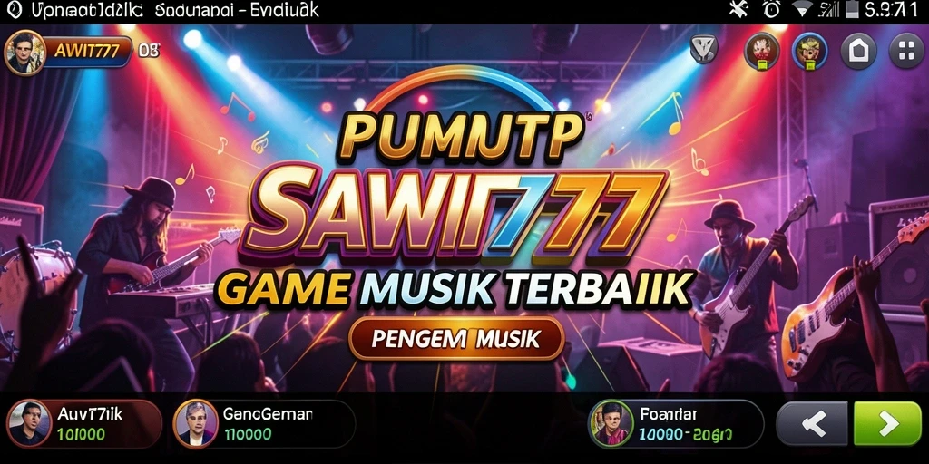 Screenshot gameplay SAWIT777 menampilkan momen seru bermain musik.