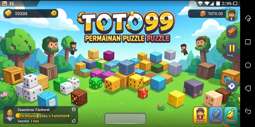 Screenshot dari gameplay TOTO99 yang menampilkan tantangan puzzle.