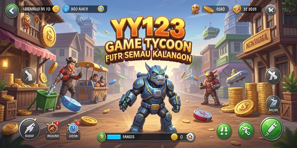 Tampilan gameplay seru dalam game Tycoon YY123.