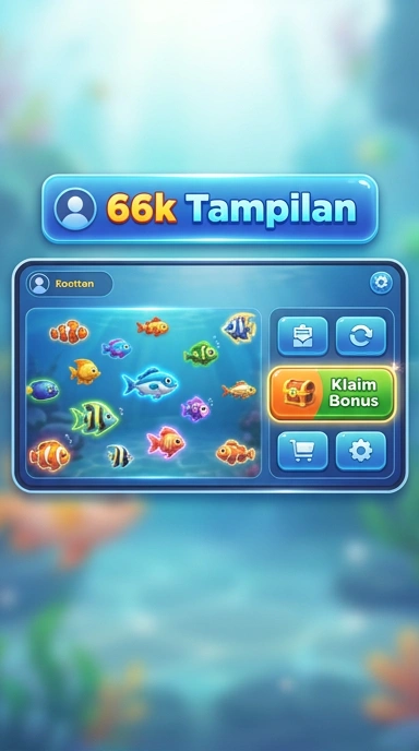 Tampilan utama aplikasi 66k dengan berbagai pilihan aplikasi.